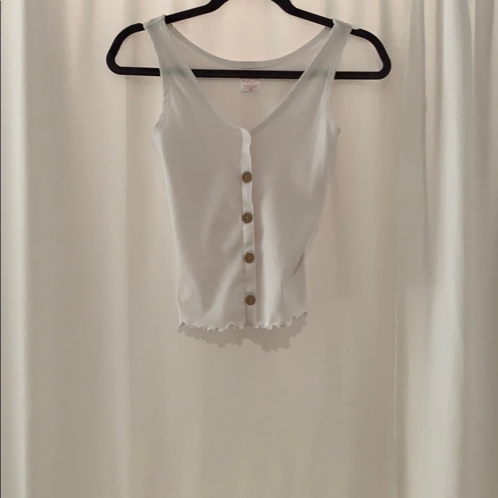 a white dress tank